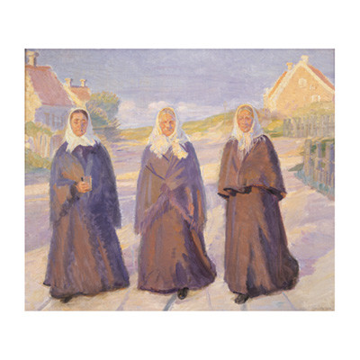 "On the Way to Church" by Anna Ancher (1928)