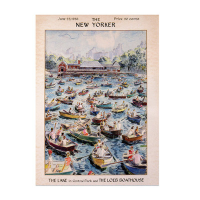 The Loeb Boathouse on the cover of the New Yorker Magazine (1956)