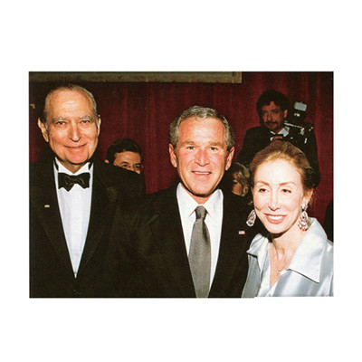 John and Sharon with President George W. Bush who spoke at a celebration of the 350th anniversary of "The Jewish Arrival in America."
